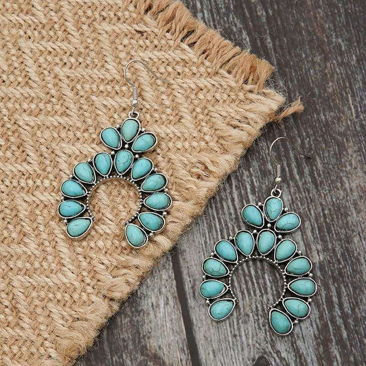 Artificial Turquoise Earrings - Elegant Drop Design - Redemption By Ashley North