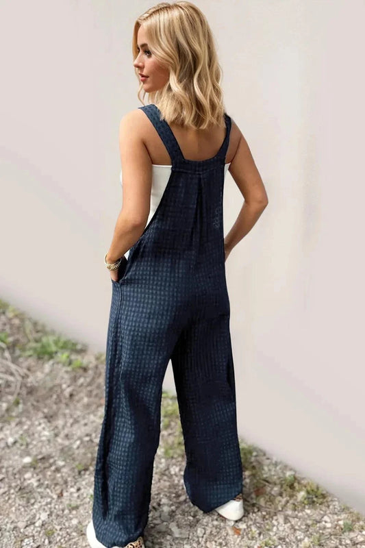 Oh Full Size Plaid Wide Leg Overalls with Pockets - Comfortable and Stylish - Redemption By Ashley North