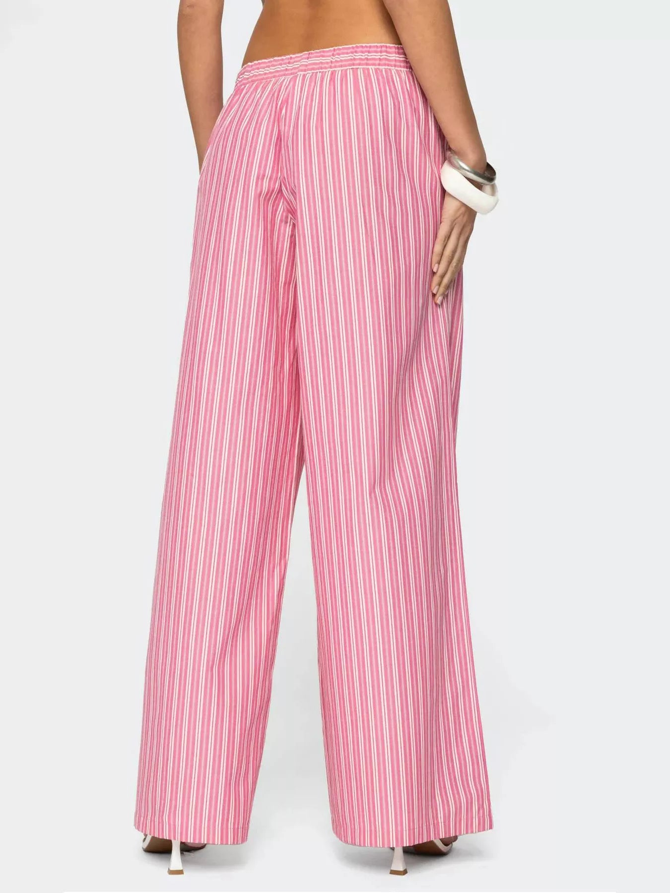 Striped Wide Leg Pants.