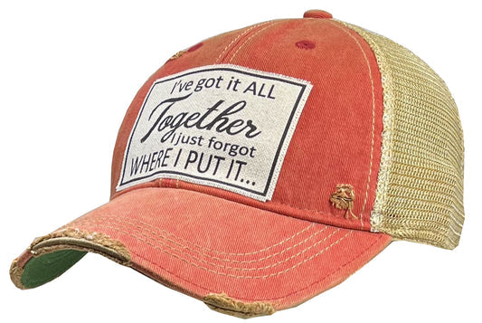 Distressed Trucker Cap for Stylish Casual Wear