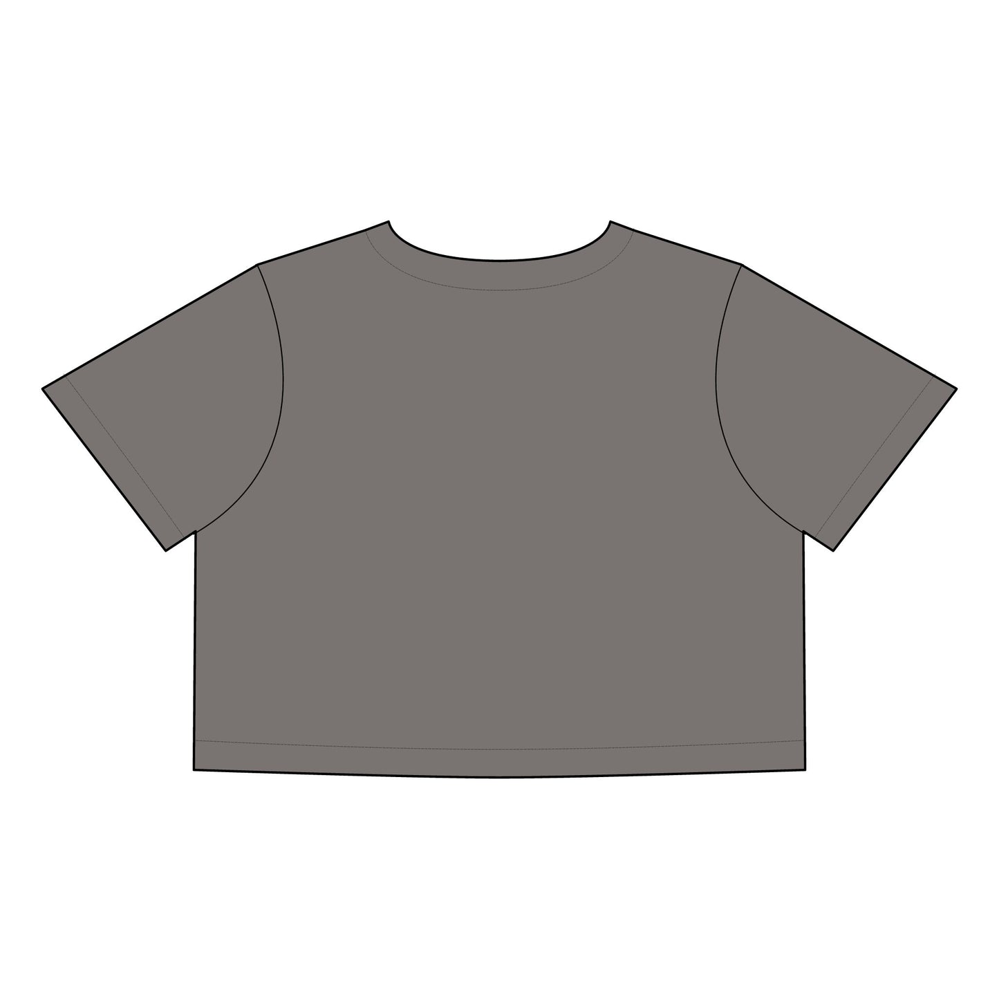 Women's Heavy Faded Crop Tee for Effortless Style.