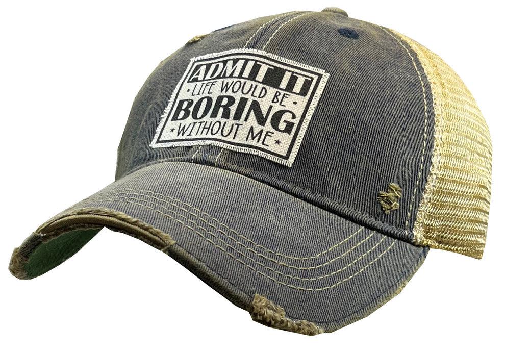 Distressed Trucker Cap for Stylish Casual Wear - Redemption By Ashley North