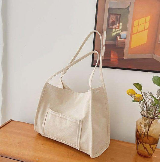 Oversized Canvas Tote Bag | Functional Shoulder Bag | Hobo Style - Redemption By Ashley North