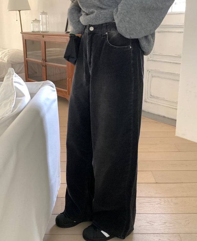 Peter And Wendy Dandy Corduroy Black Pants for Stylish Comfort - Redemption By Ashley North