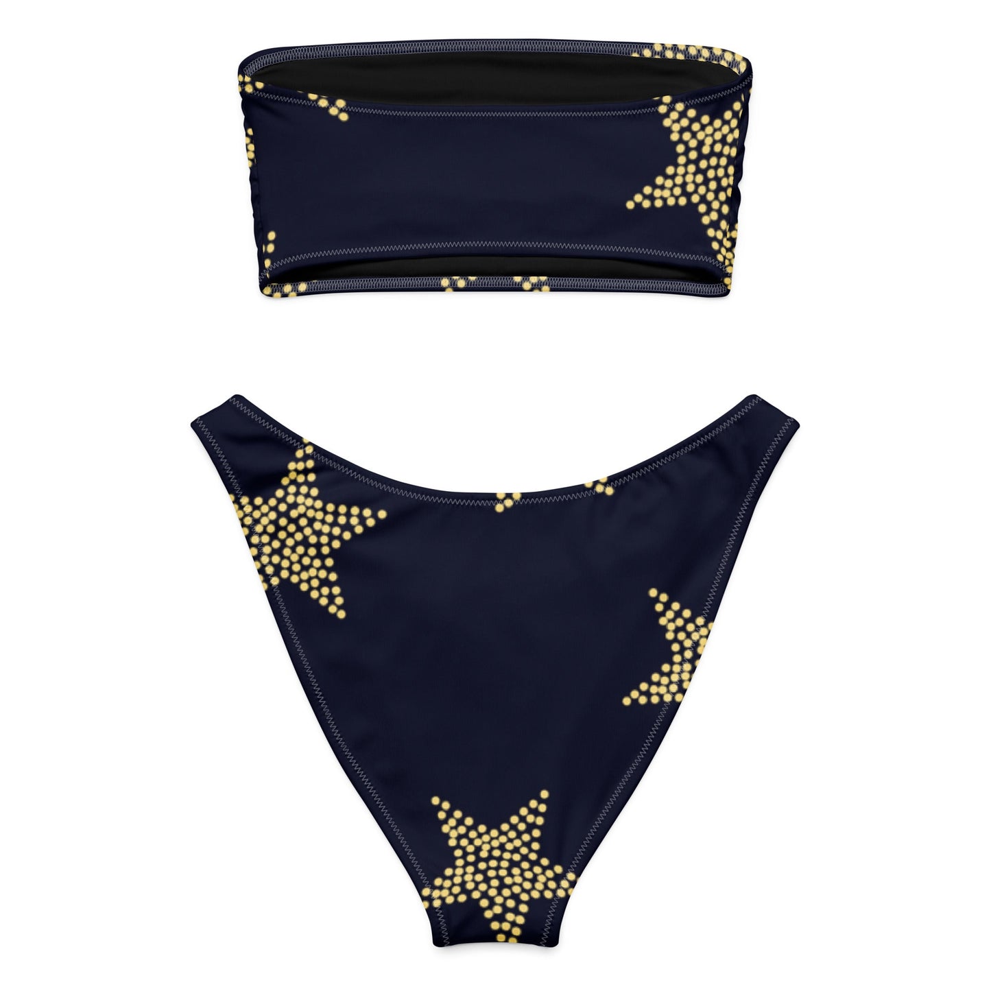 Gold Star Recycled Bandeau Bikini - Eco-Friendly Swimwear - Redemption By Ashley North