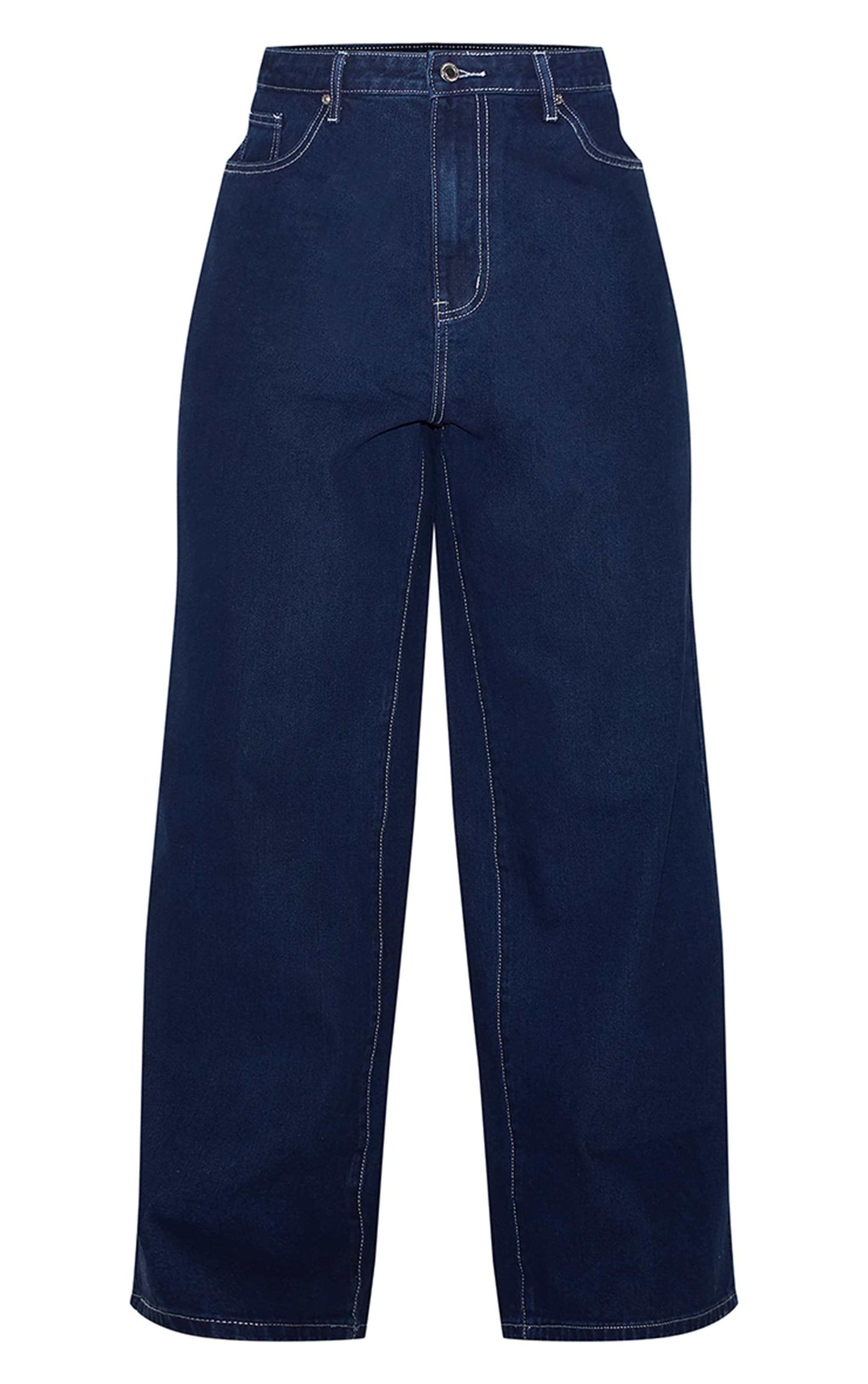 Plus Indigo Contrast Stitch Wide Leg JeansStay on trend this season in these plus indigo contrast stitch wide leg jeans. Made from an indigo hue denim material with a contrasting stitch and a wide leg designRedemption By Ashley NorthPlus Indigo Contrast Stitch