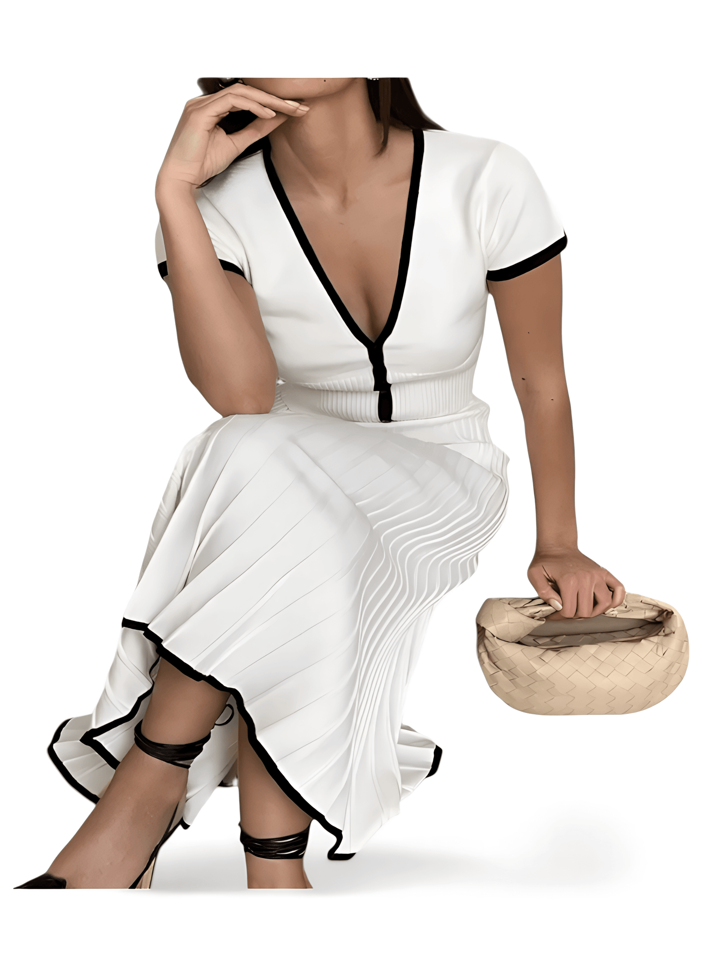 Elegant Pleated Two-Piece Set - Elevate Your Style with Sophistication