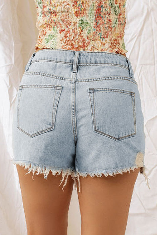 Distressed Denim Shorts for Effortless Style and Comfort - Shop Now - Redemption By Ashley North