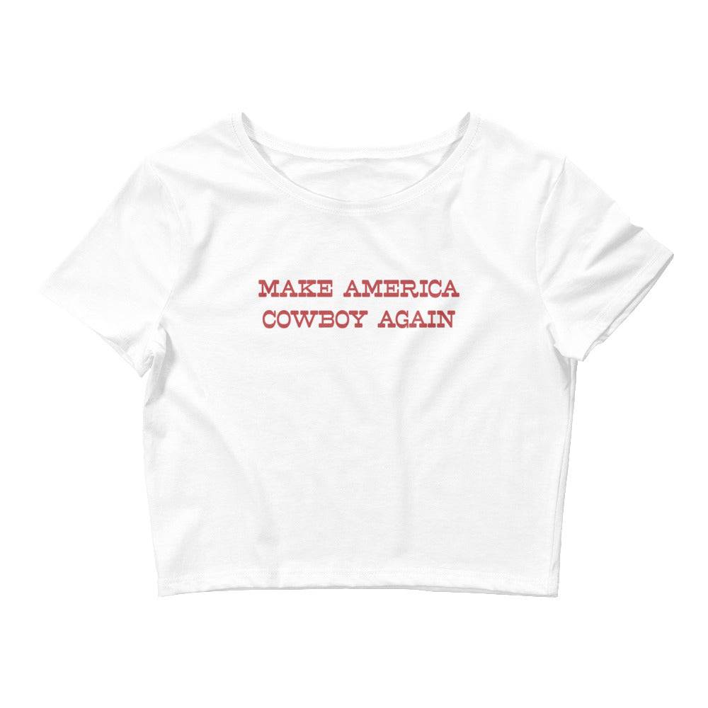 Make America Cowboy Again Tee Crop Tee - Redemption By Ashley North