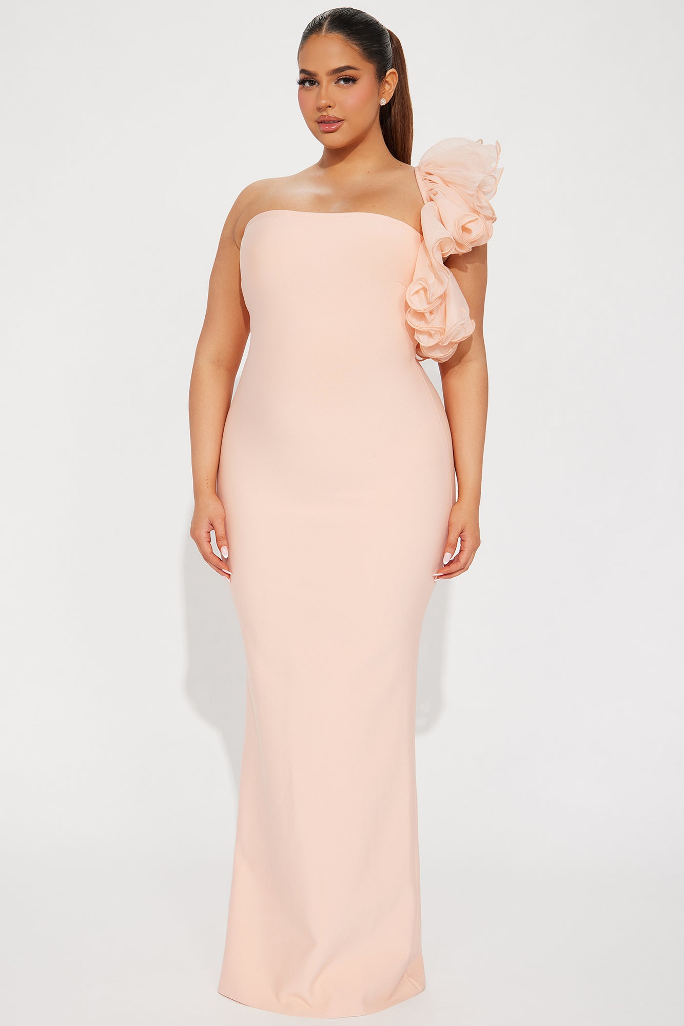 Daniella Bandage Maxi Dress - Blush.