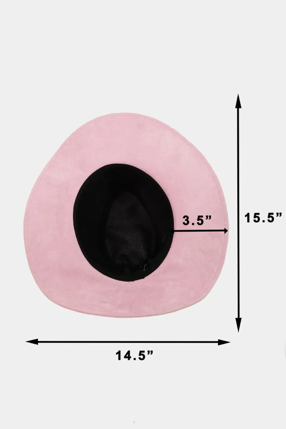 Fame Braided Faux Suede Hat.