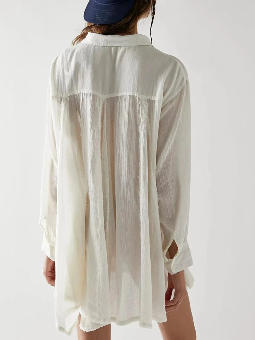 Textured Button-Down Shirt Dress for Stylish Casual Wear.