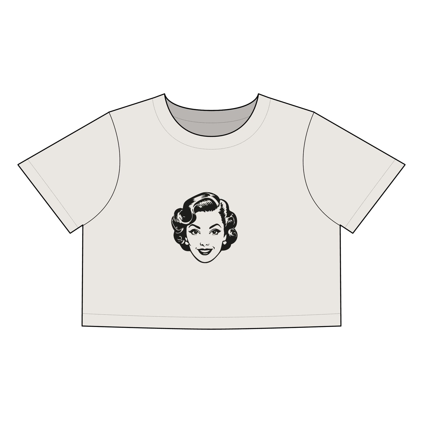 Women's Heavy Faded Crop Tee for Effortless Style.