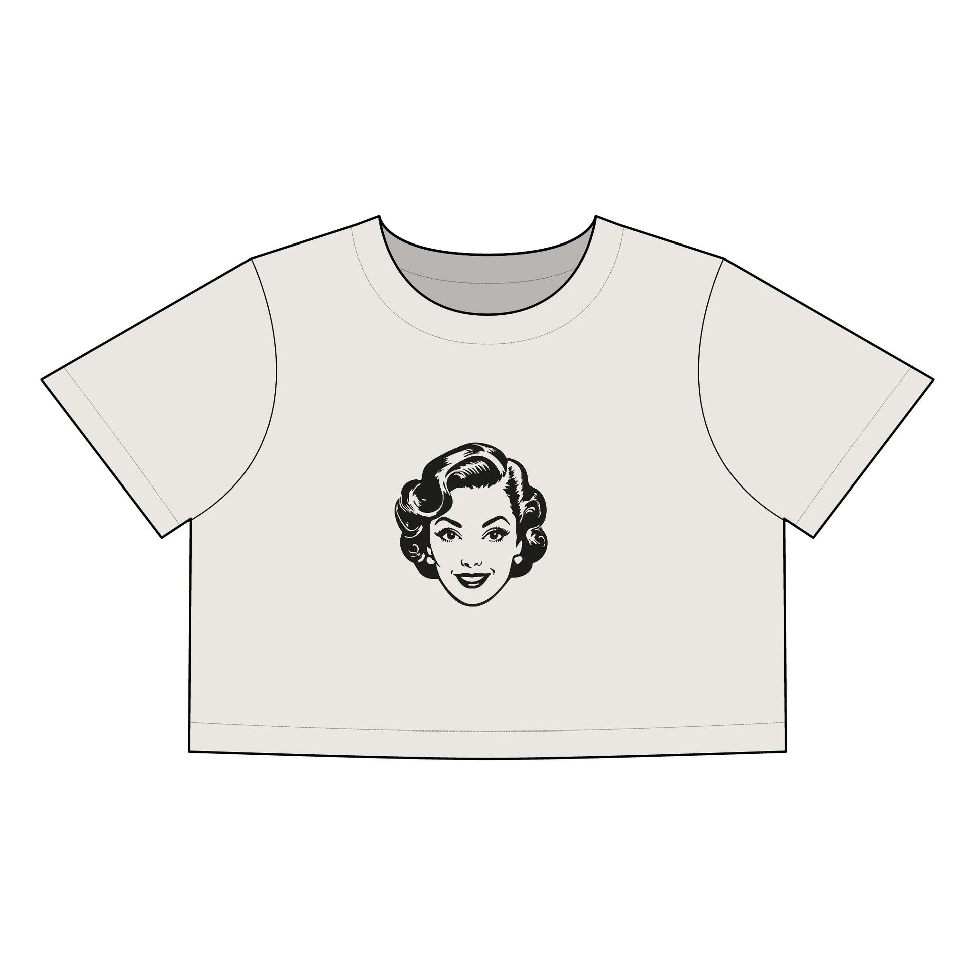 Women's Heavy Faded Crop Tee for Effortless Style.