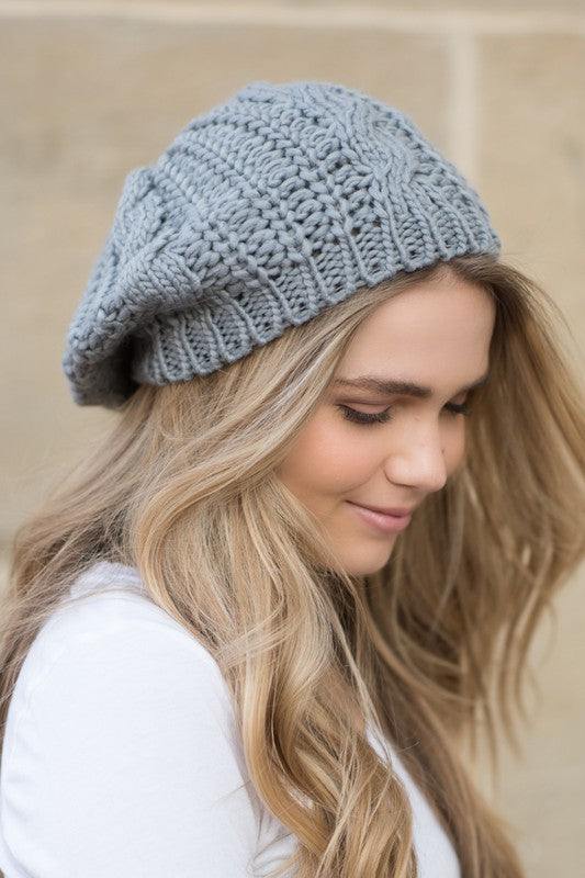 Knit Slouchy Beret - Stylish and Comfortable Headwear - Redemption By Ashley North