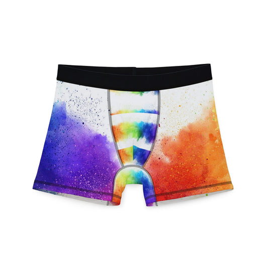 Colorful Abstract Men's Boxers for Summer Vibes, Fun Underwear, Unique Gifts for Him, LGBTQ+ Celebration, Festival Wear