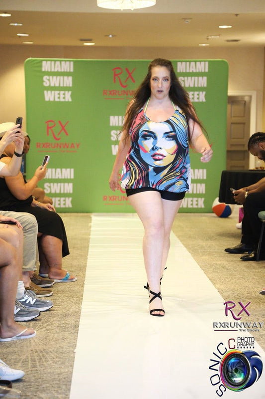 Female Racerback Tank Top - Sporty Artwork Design for Women’s Swimsuits - Redemption By Ashley North