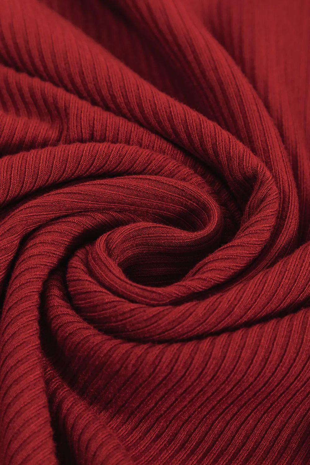 Ribbed Mock Neck Long Sleeve Mini Dress.