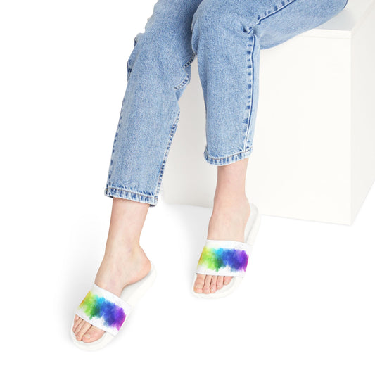 Vibrant Tie-Dye Women's Sandals | Summer Slide Slippers, Beach Footwear, Festival Shoes, Casual Flip Flops