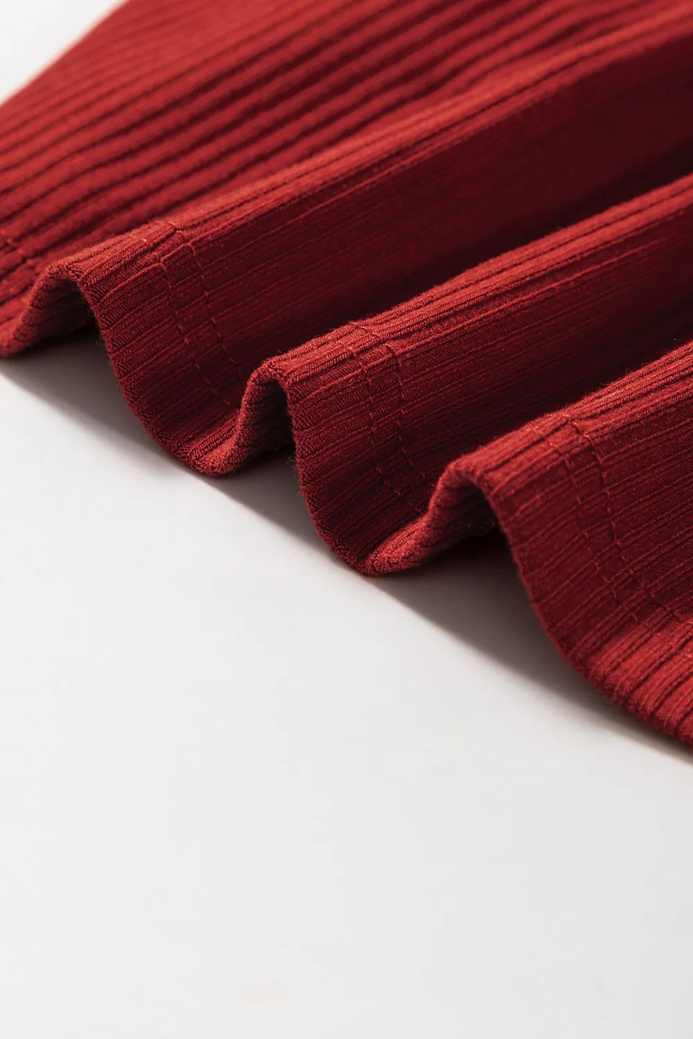 Ribbed Mock Neck Long Sleeve Mini Dress.