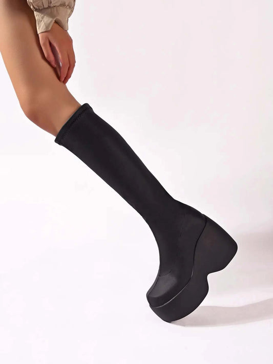 Round Toe Platform Boots for Women – Stylish and Comfortable Footwear - Redemption By Ashley North