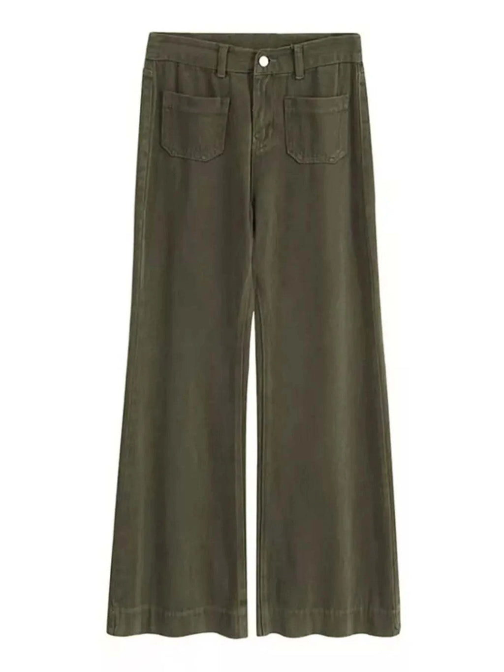Full Size Plus Size Wide Leg Pants with Pockets.