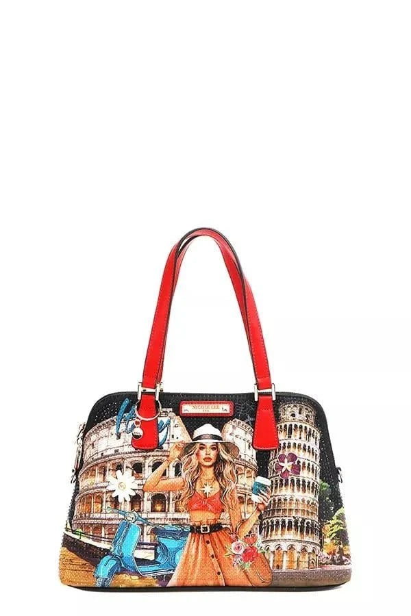 Nicole Lee USA Martha Travels Italy - Dome SatchelThe Martha Travels Italy slim dome-shaped satchel is a sleek, elegant handbag designed for just the essentials, making it perfect for the minimalist on the go. Its sRedemption By Ashley NorthNicole Lee USA