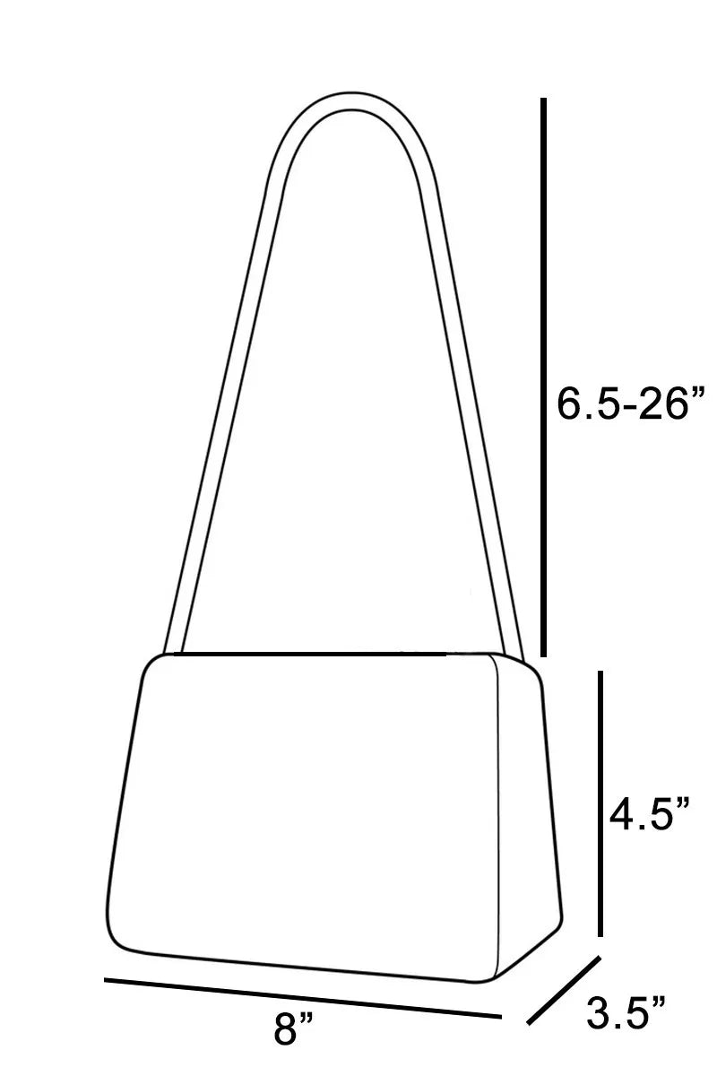 Fame Faux Leather Buckle Strap Cylinder Hand Bag.