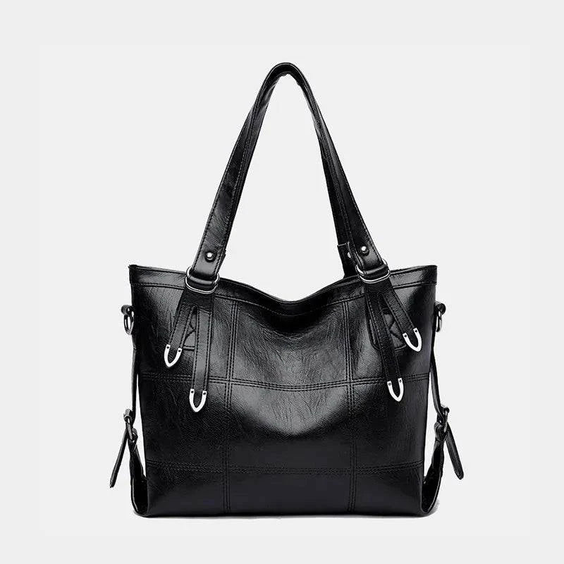 PU Leather Handbag - Stylish Medium Size for Everyday Use.