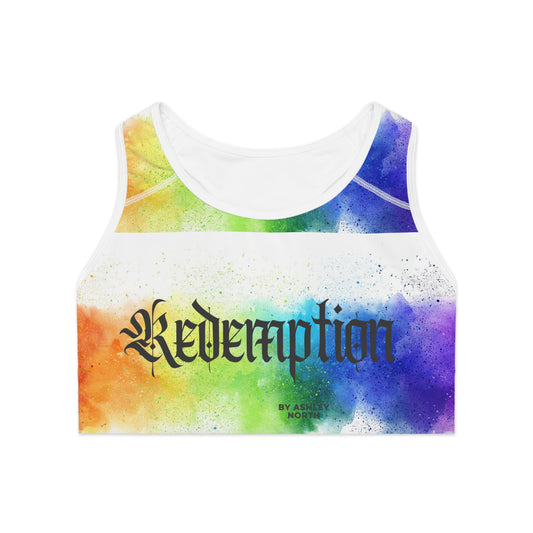 Colorful Sports Bra - Active Lifestyle Fitness Apparel, Workout Gear, Yoga Wear for Pride Month