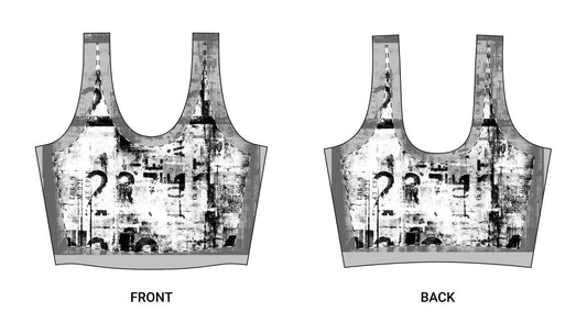 Abstract Print Polyester Sports Bra, Gym Wear, Fitness Apparel, Athleisure Top, - Redemption By Ashley North
