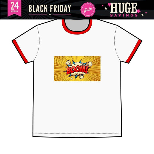 Contrasting Ribbed Graphic T Shirt for Men - Redemption By Ashley North