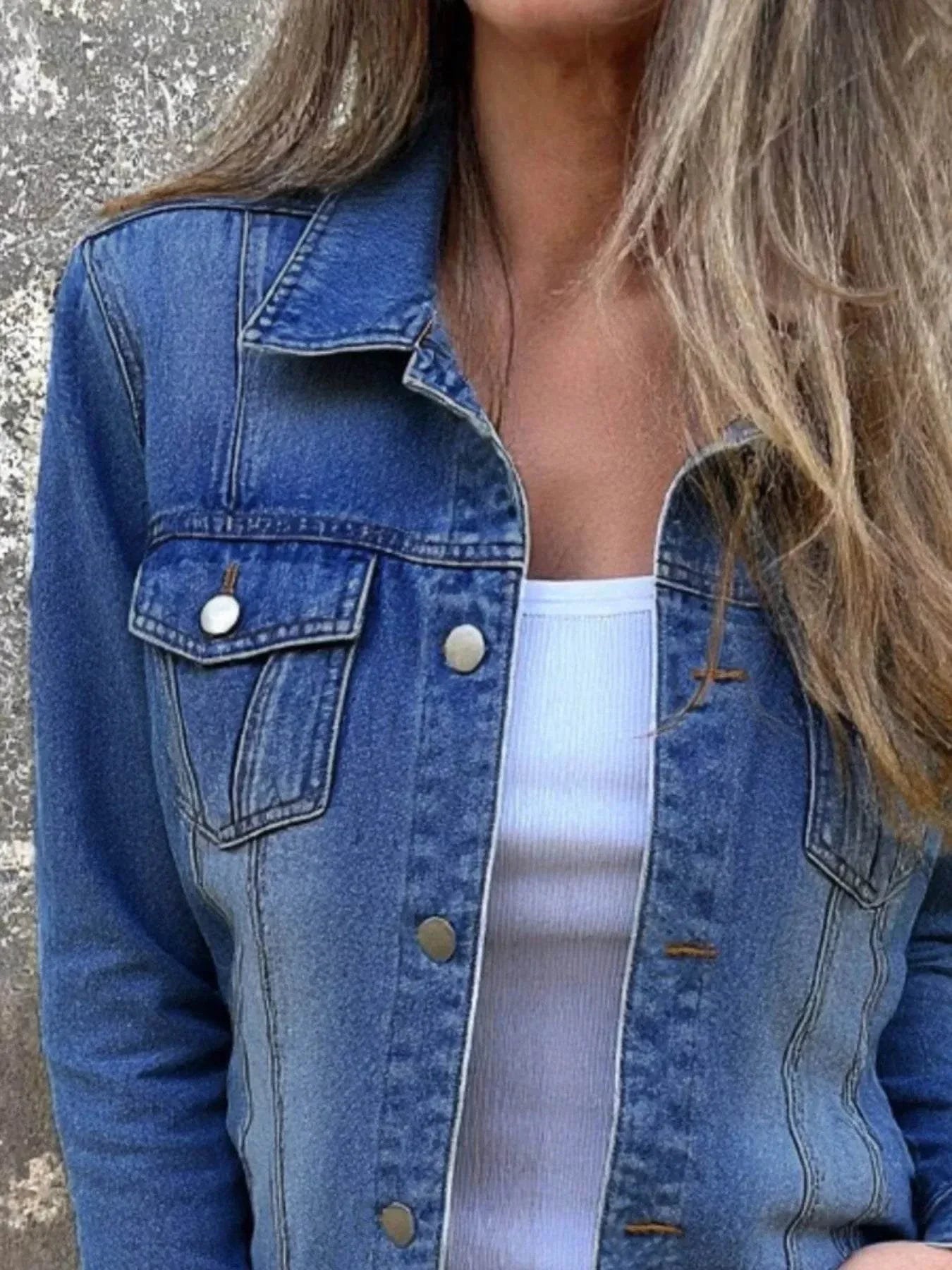 Full Size Button Front Long Sleeve Denim Jacket Plus SizeFeatures:Basic style,Buttoned,Washed,Pocketed
Stretch:No stretch
Material composition:85% rayon 15% polyester
Care instructions:Machine wash cold. Tumble dry low.
ImRedemption By Ashley NorthFull Size Button Front