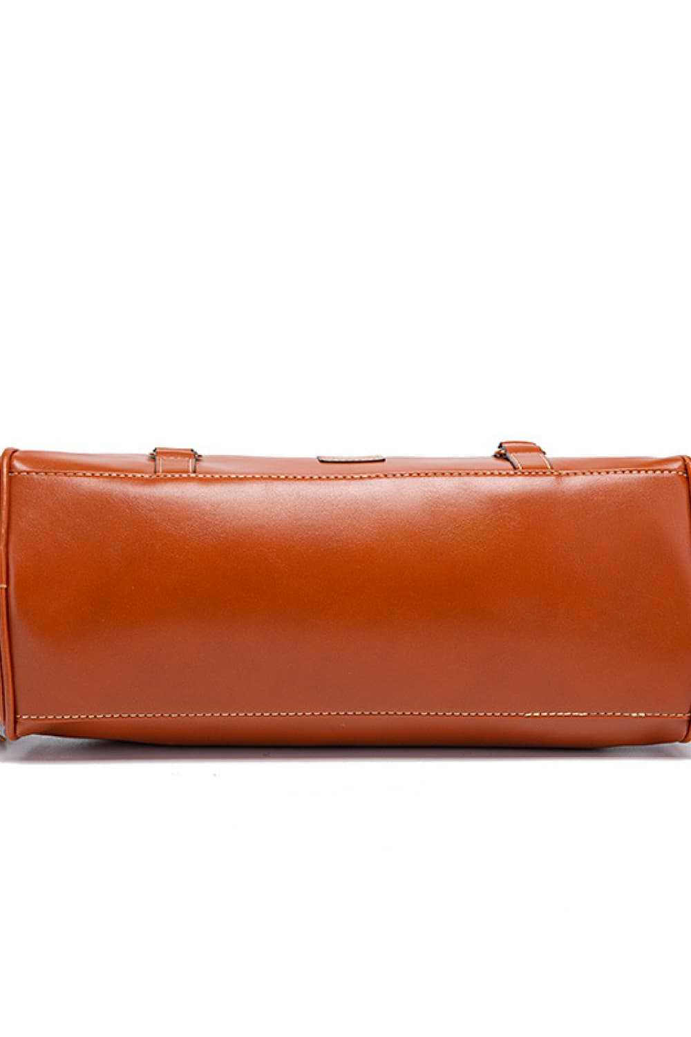 PU Leather Handbag with Tassels - Chic Everyday Tote Bag for Women.