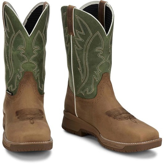 JUSTIN NITREAD 11" WATERPROOF NANO COMPOSITE TOE WORK BOOT