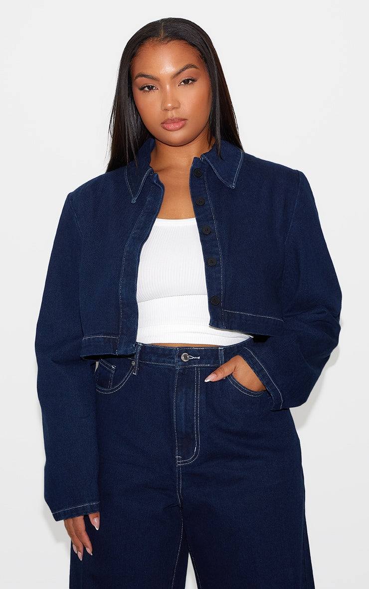 Plus Indigo Contrast Stitch Wide Leg JeansStay on trend this season in these plus indigo contrast stitch wide leg jeans. Made from an indigo hue denim material with a contrasting stitch and a wide leg designRedemption By Ashley NorthPlus Indigo Contrast Stitch