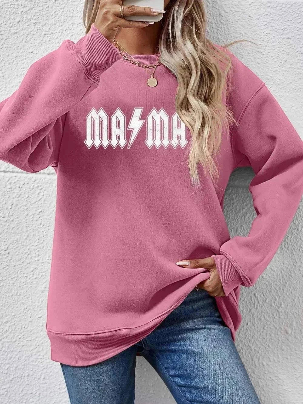 Mama Letter Graphic Dropped Shoulder SweatshirtFeatures: Basic style
Sheer: Opaque
Stretch: No stretch
Material composition: 100% polyester
Care instructions: Machine wash cold. Tumble dry low.
Imported
Product MRedemption By Ashley Northbella canvas drop shoulder sweatshirt