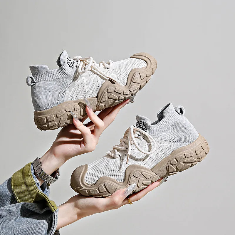 Contrast Mesh Platform Athletic.