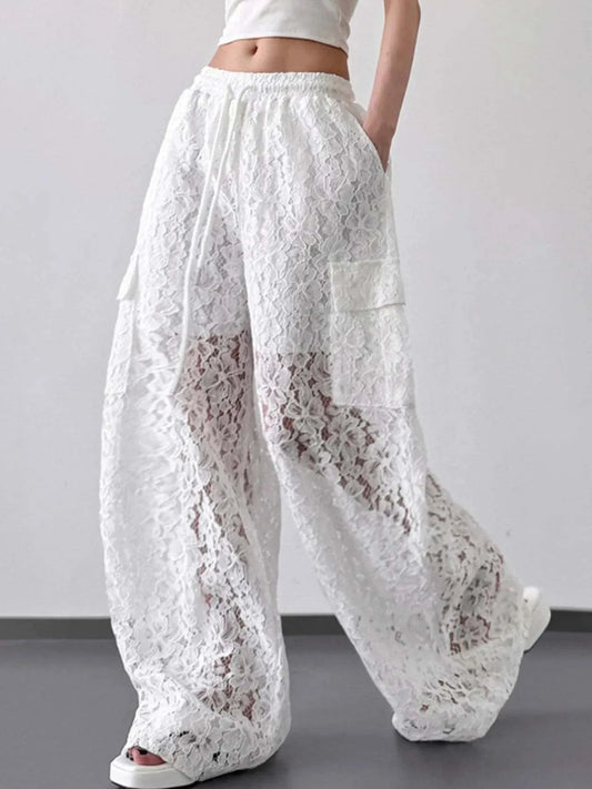 Lace Wide Leg Pants for Effortless Style and Comfort - Redemption By Ashley North