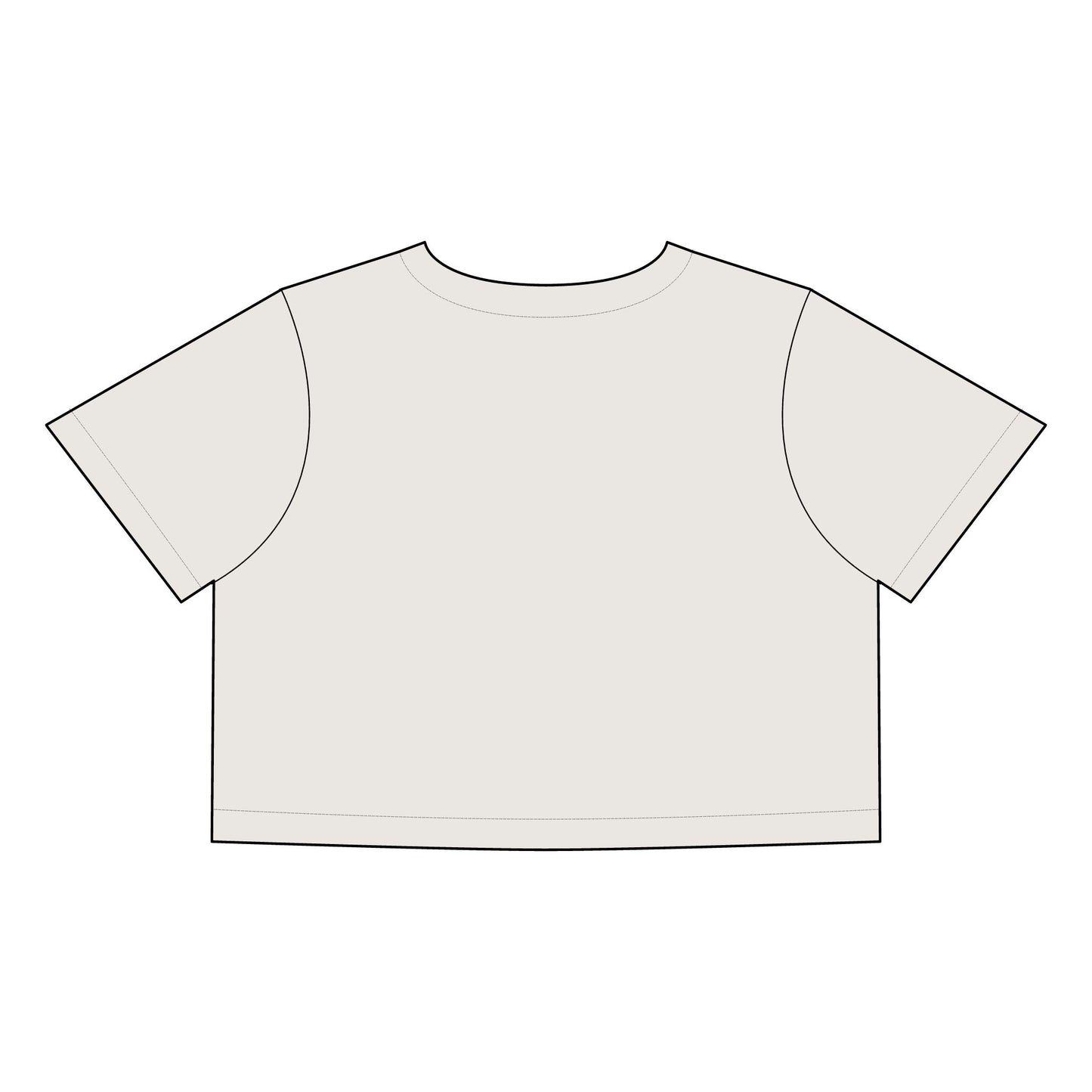 Women's Heavy Faded Crop Tee for Effortless Style.