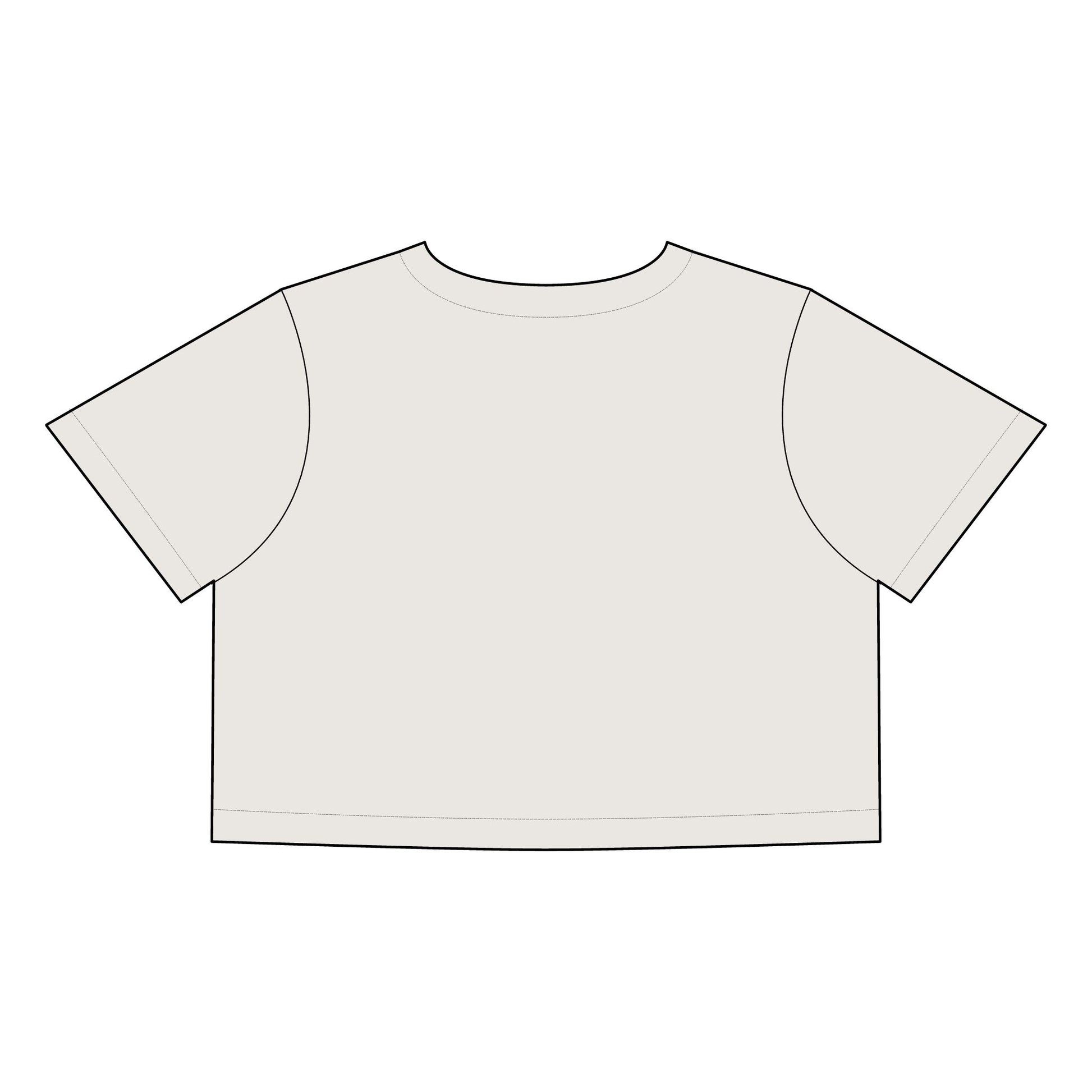 Women's Heavy Faded Crop Tee for Effortless Style.