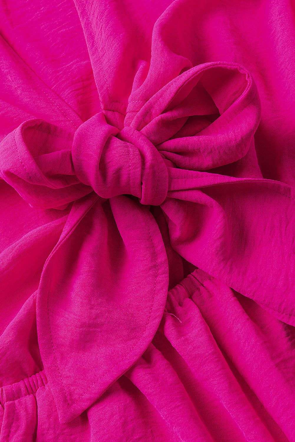 Tied Flounce Sleeve Plunge RomperPattern type: Solid
Style: Sexy
Features: Tie, Pockets
Neckline: Plunge
Length: Short
Sleeve length: Long sleeves
Sleeve type: Lantern sleeves
Material composition: Redemption By Ashley NorthTied Flounce Sleeve