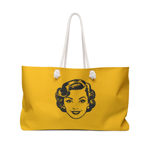Chic Vintage Weekender Bag for Travel, Stylish Tote for Women, Retro Design for Weekend Getaways, Perfect Gift for Adventurers