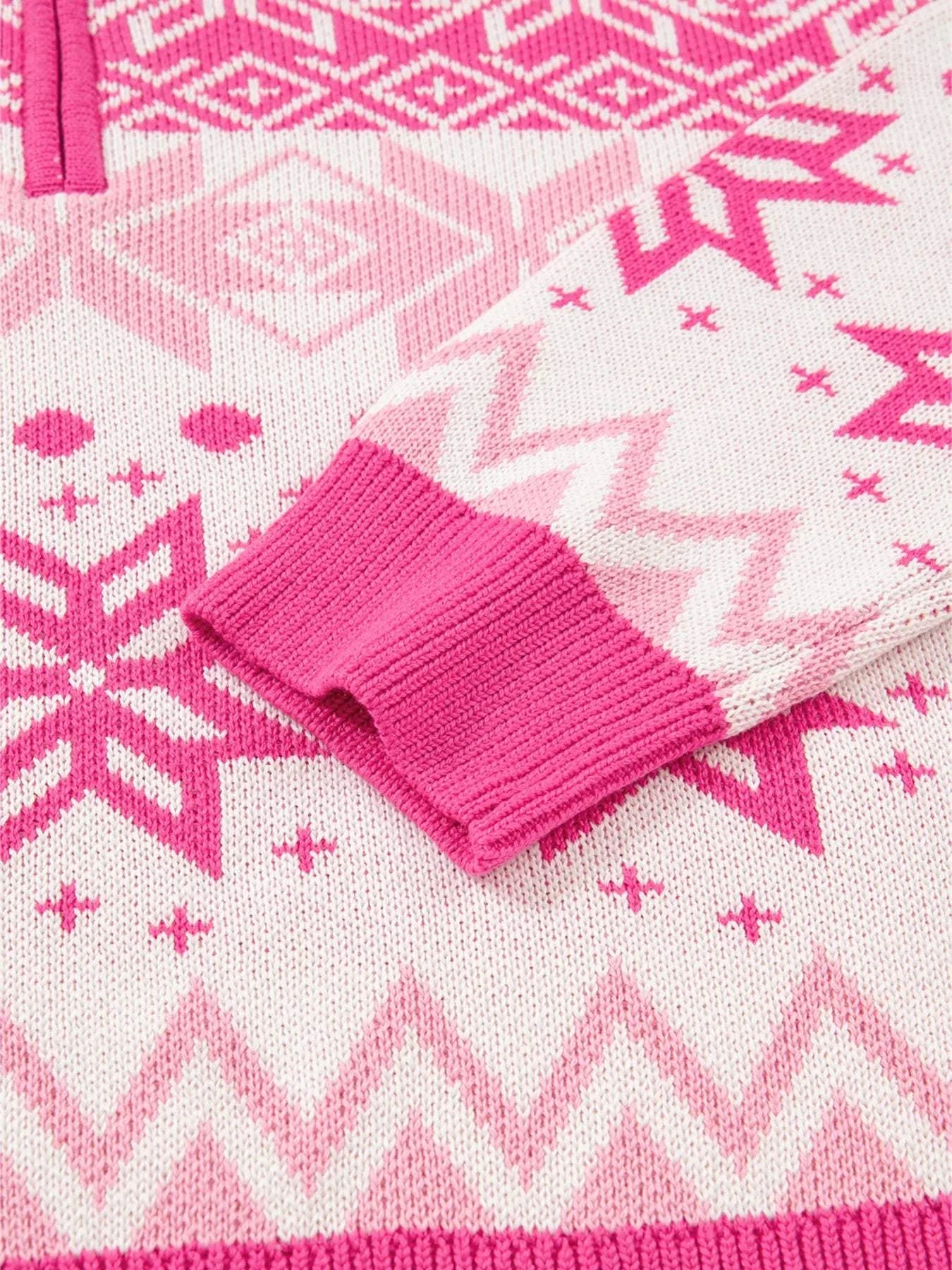 Christmas Snowflake Quarter Zip Collard SweaterFeatures:Zipper
Stretch:Slightly stretchy
Material composition:55% acrylic, 45% cotton
Care instructions:Machine wash cold. Tumble dry low.
Imported
Product MeasuremRedemption By Ashley NorthChristmas Snowflake Quarter Zip