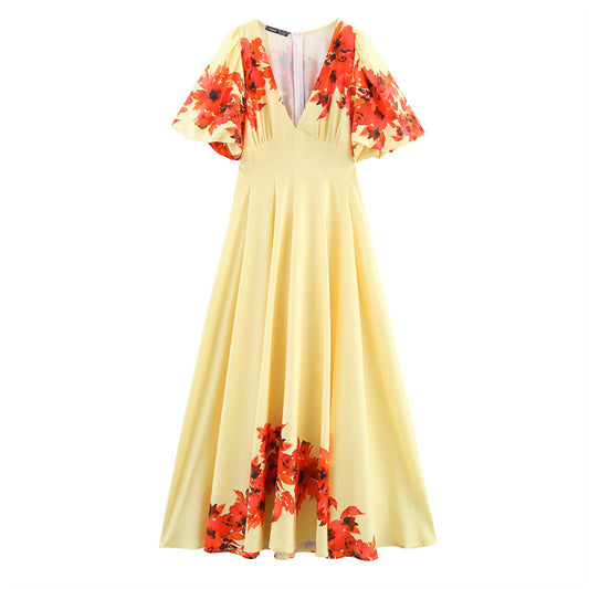 Positioning Waist-Controlled Long Skirt Maxi Design