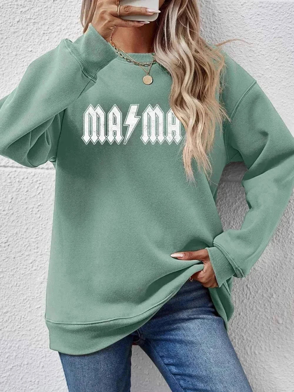 Mama Letter Graphic Dropped Shoulder SweatshirtFeatures: Basic style
Sheer: Opaque
Stretch: No stretch
Material composition: 100% polyester
Care instructions: Machine wash cold. Tumble dry low.
Imported
Product MRedemption By Ashley Northbella canvas drop shoulder sweatshirt