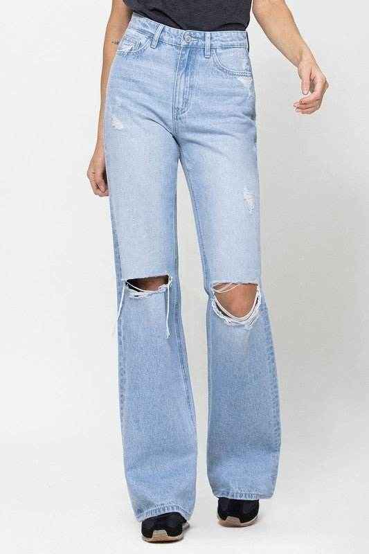 90's Vintage Flare Jeans for Retro Style and Comfort.