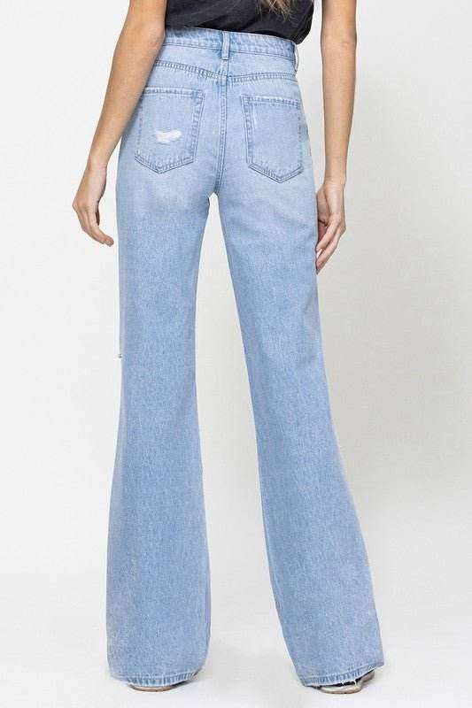 90's Vintage Flare Jeans for Retro Style and Comfort.
