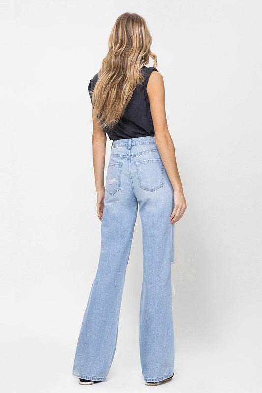 90's Vintage Flare Jeans for Retro Style and Comfort.