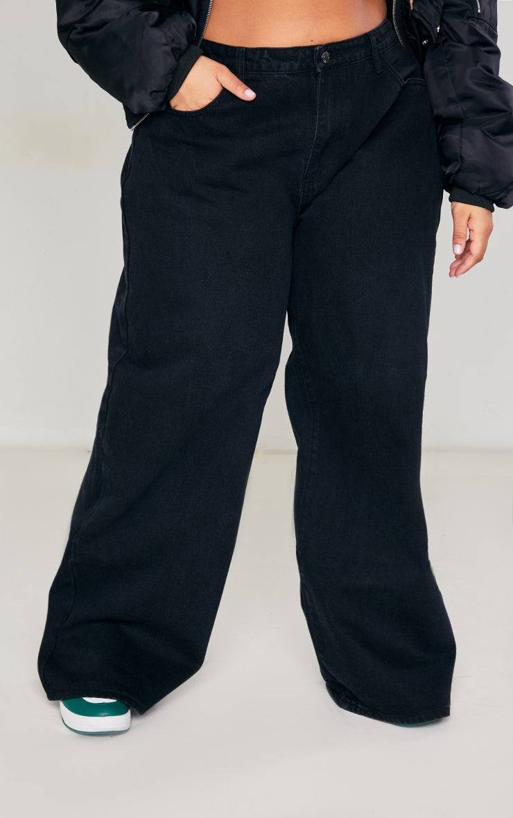 Plus Black High Waist Faded Boyfriend JeansEmbrace off-duty cool with these black high-waist boyfriend jeans. Cut from a durable denim with a subtle faded wash, they offer a relaxed silhouette that sits comfoRedemption By Ashley NorthPlus Black High Waist